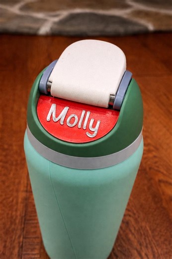 Personalized Owala Water Bottle Name Tag | Custom 3D Printed Snap-in Name Plate | Kids, School, Sports, Gifts - Etsy