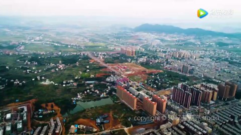 星亮空航拍武冈市！震撼大片