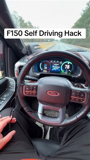 New hack to improve the F150 self driving feature. Let me know if you have a better hack. I would love to hear it. #f150 #selfdriving #driving #funhack #winterstorm