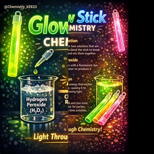 Glow Sticks – The Chemistry of Cold Light #chemistry #glow #glowsticks #water #cold