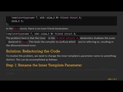 How to Fix C+ + Template Parameter Shadowing Errors and Uninitialized Variables