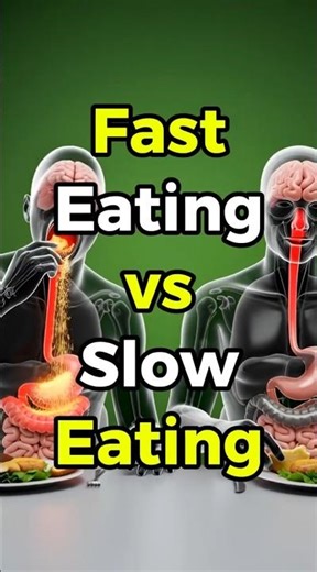 Fast eating vs slow eating — what happens inside your body? #shorts