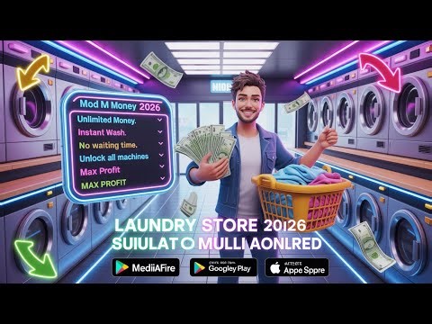 ‼️New🔥🔥⚡Laundry Store Simulator Mod Menu 2026 🧺 Unlimited Money 💰 Build Your Business!