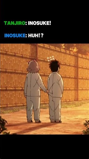 Promise Me Inosuke 💔 inosuke also pronounced tanjiro name correctly 😩 #inosuke #demonslayer #shorts