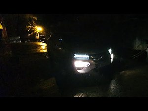 AT NIGHT in the rain : DACIA SPRING - Interior & Exterior Lights Overview