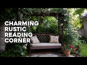 🌸 Create a Relaxing Rustic Garden Reading Spot with Vintage Decor Elements