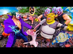 Shrek vs Joker Jon Moxley WWE Action Figure Match! Multiversal Championship!