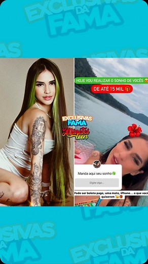 EXCLUSIVAS DA FAMA on Instagram: "Ela não sabe brincar! Hoje a @euraymarcellle está fazendo uma brincadeira nos seus stories e abriu uma caixinha de perguntas para realizar os sonhos dos seus seguidores de até 15 mil reais. A influenciadora vai pagar boletos, dar iPhones, óculos e muitos outros mimos. Tudo, né? Quem não segue, já corre lá! "