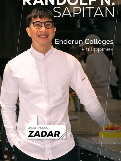 Chef Randolf Sapitan The Zadar Jacket. A duo more iconic than sugar and butter. 🧈 Click the link in bio to shop the look. #clementdesign #professionalchef #dessertart #kitchengear