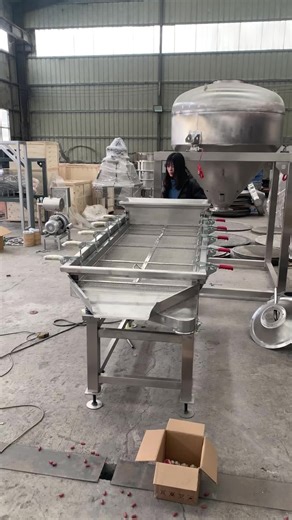 Single-layer screen vibrating screen automatically distinguishes the size of materials#screening #vibratingscreen #factory #linearvibratingscreen