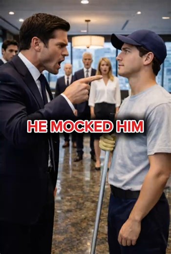 Everyone Laughed at the Janitor… Then the CEO Shocked Everyone #shorts