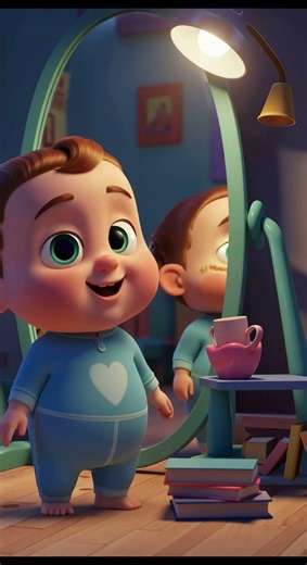 The Mirror Did Something Scary 😳🪞 | Funny Kids Short #shorts