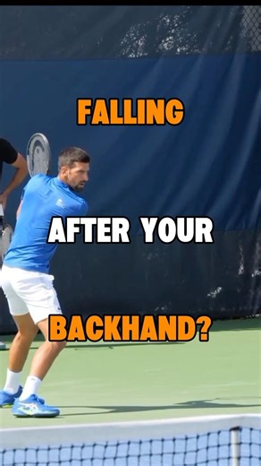 Why You Fall After Your Backhand | Fix Your Tennis Weight Transfer