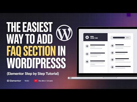 Add FAQ Section in WordPress with Elementor (No Plugin + FAQ Schema)