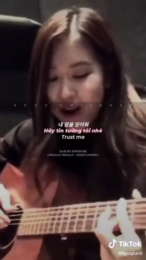 Rosé Blackpink Really Really Cover Song Lyrics