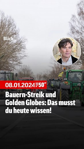 🚜🏆 Die Ampel-Koalition will Agrarsubventionen abbauen, was deutsche Landwirte ärgert. Und: In Beverly Hills wurden in der Nacht auf Montag die Golden Globes vergeben. • 👉 Für mehr Infos, geh auf blick.ch und folge unserem Account. • #bauernverband #Streik #GoldenGlobes | Blick