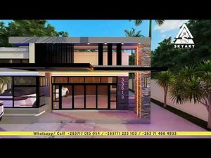 Contemporary Flat Roof Design - Modern Facade'-Zimbabwe best house designs.