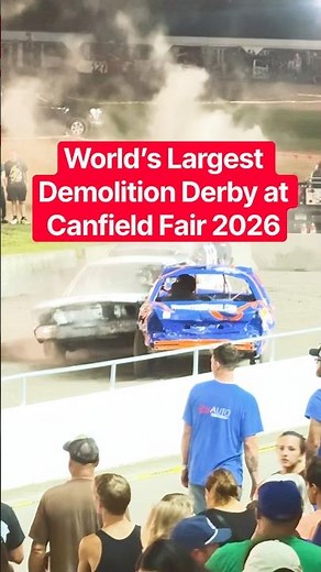 World’s Largest Demolition Derby?! 🚗💥 | Canfield Fair 2026