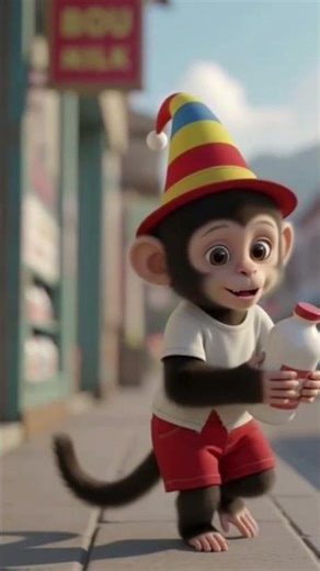 Bandar Ka Pyar 🐒❤️ | A Cute Monkey Love Story That Will Melt Your Heart 💔#shorts #viral