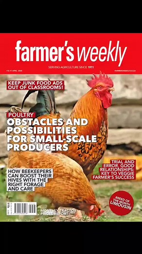 Your favourite farming magazine is now available in stores and online. @Octavia Avesca Spandiel #FarmersWeeklySA #agriculturetiktok #farmtok #chickenfarm #poultryfarming #vegetablefarming #beekeeping #tunnelfarming