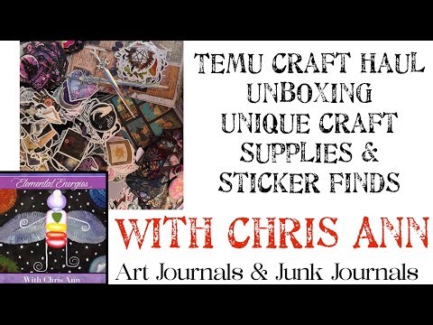 Temu Craft Haul Unboxing | Unique Craft Supplies & Sticker Finds