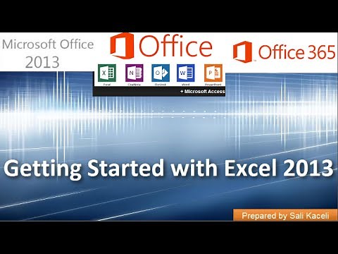 Getting Started with Excel 2013 (Office 365): Part 1 of 18