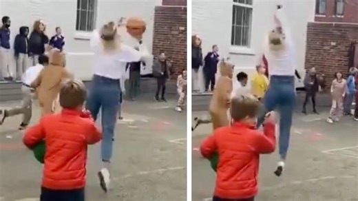 Teacher's miracle shot goes viral