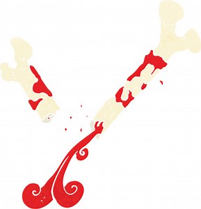 gross broken bone Comic