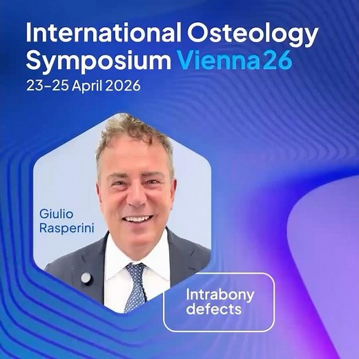 Giulio Rasperini: Intrabony defects workshop, International Osteology Symposium Vienna 2026