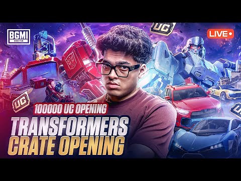 100,000 UC TRANSFORMERS CRATE OPENING | JONATHAN IS BACK!! | BGMI!