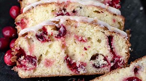 Cranberry Bread With Orange Glaze