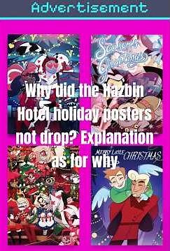 Explaining why did the Hazbin Hotel holiday posters never dropped #hazbinhotel #hazbinhotelmerch