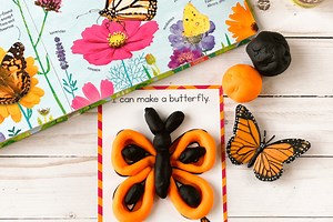 Free Printable Life Cycle of a Butterfly Play Dough Mats