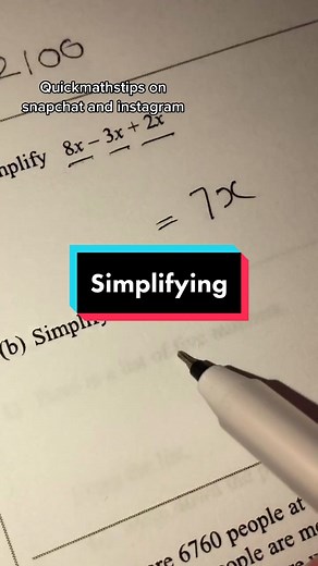 Quickmathstips on snapchat and instagram