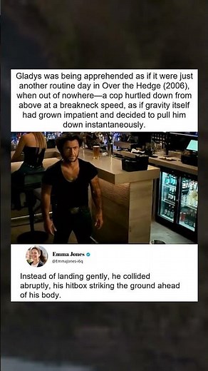 Over the Hedge: Lightspeed Cop Fall on Gladys