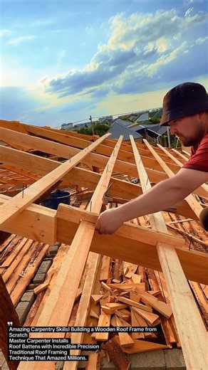 Roof Batten Alignment Tool / Wooden Roofing Hammer