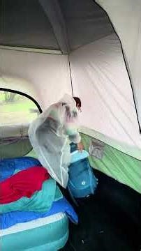 Montando a estrutura de mais um camping com muito conforto