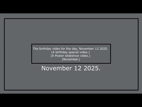 The birthday special video of the day. (November 12 2025.) (Splatoon SFM.)