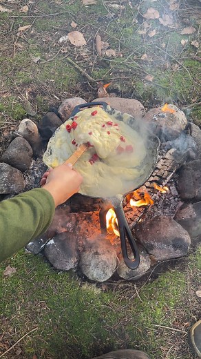 CHEESY DREAMS 😧🤔 #outdoor #cooking #nature #asmr #firekitchen | Fire Kitchen