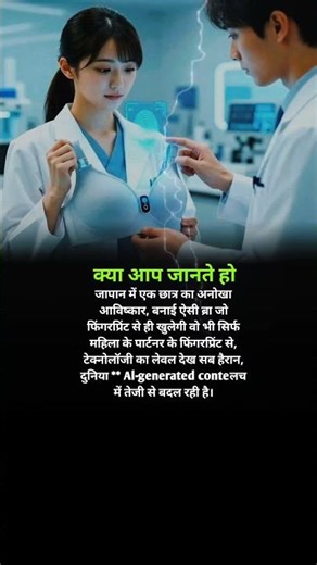 Japan Ka Shocking Avishkar: Partner Ke Fingerprint Se Khulegi Ye Bra! 😱#motivation#successmind#facts