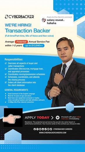 Work from Home Opportunities at Cyberbacker