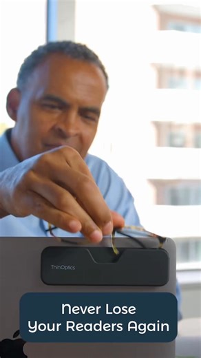 Tired of losing your readers?  Meet Connect by ThinOptics — full frame reading glasses that live on your phone or laptop. Lightweight, magnetic, and always within reach. Available in +1.00 to +3.00. #ThinOptics #ConnectReaders #ReadingGlasses #Readers #EverydayEssentials #SmartDesign #TechStyle #PortableEyewear #EyewearInnovation #AlwaysWithYou | ThinOptics | Facebook