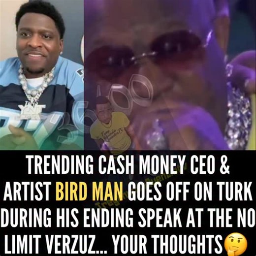 Cash Money CEO Birdman had the whole crowd in shock during the No Limit vs Cash Money Verzuz when he went off on Turk during his closing speech 🎤🔥 Fans say Birdman couldn’t hold back — addressing old loyalty issues and setting the record straight in front of legends and cameras 👀💬 The tension was real, the energy was heavy, and the internet already calling this one a “New Orleans history moment” 💯🏆 What y’all think… Birdman speaking facts or just still holding grudges from the past? 🤔👇 #