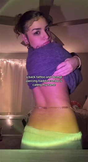 i need one baddddd it's been calling my name... been an itch.. whenever i get both done.. that summer will be MY summer!! #fyp #foryoupage #viral #backtattoo #dermalpiercing