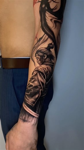 Full sleeve dragon tattoo design #shorts #tattooartist #tattoo #elbitattooinc