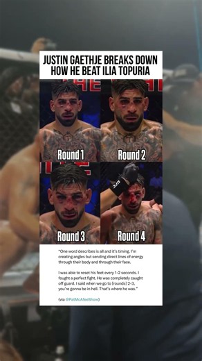 Justin Gaethje on Ilia Topuria