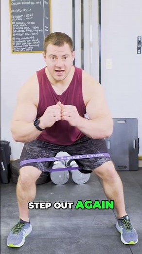 Lateral Walks: Dynamic Abduction Exercise for Stronger Legs #shorts