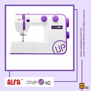 15 reactions | La Alfa Style Up 40 es una máquina que podrás usar para todo tipo de proyectos de costura y si la compras por nuestra tienda en línea, podrás aprovechar que cuenta con descuento + envío gratis a todo México + MSI con tarjetas de crédito participantes, solo por el siguiente link https://bit.ly/3lrTS3I | Casa Díaz | Facebook