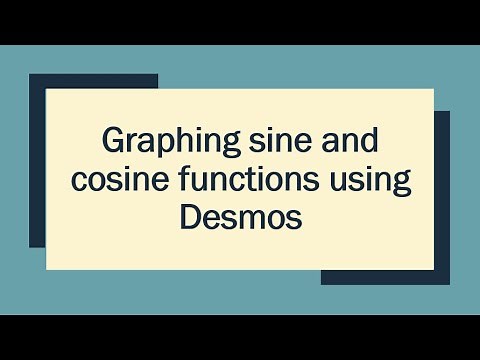 How to graph sine and cosine functions using Desmos