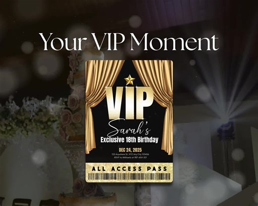 Editable VIP Pass Party Template: Red Carpet Invitation (digital Download) - Etsy